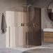 Brauer Oblivion - Inloopdouche - Brons Glas - 120 x 200 cm - met Zijwand 30 cm - incl. Glascoating - Chroom