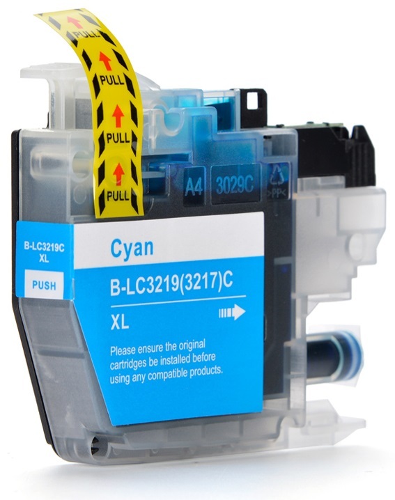 Huismerk inktcartridge voor Brother LC-3219XL cyaan