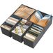 Simple Houseware Opvouwbare stoffen opbergdoos voor kast, commode, lade, scheidingswand, organizer, mandcontainer voor ondergoed, beha's, donkergrijs (set van 6)