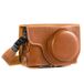 MegaGear MG1260 Ever Ready leren cameratas voor Panasonic Lumix DC-ZS70, bruin