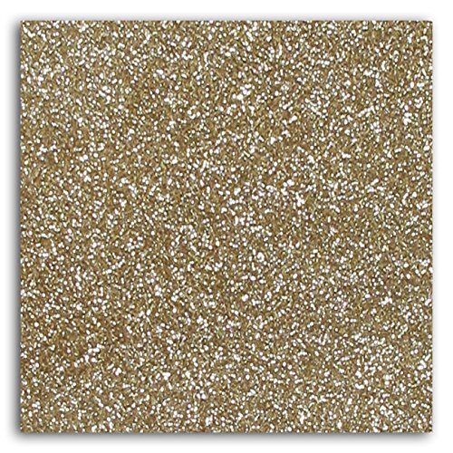 Mademoiselle Toga MEG822 Glitter Iron-On Flex Stof Beige 21 x 30,5 x 0,1 cm