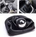 HORCONDORM S.R.L. pommeau de levier de vitesse 5 vitesses cache-poussière 207 307 308 CC Similicuir/Chrome Noir/Argent