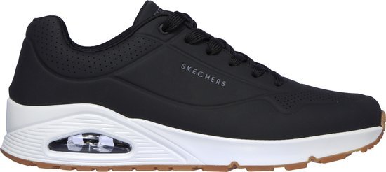 SKECHERS Heren Zwarte sneaker vetersluiting - Maat 43