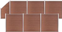 vidaXL Composiet Schutting Bruin 1138x186 cm