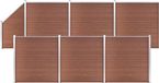 vidaXL Composiet Schutting Bruin 1138x186 cm