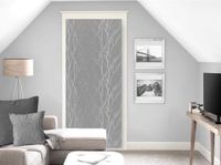 Soleil d'Ocre Liane Paneelgordijn, Polyester, Grijs, 70 x 200 cm