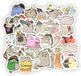 Set de 100 autocollants pour chat pour bouteilles d'eau, skateboards, guitares, valises et albums
