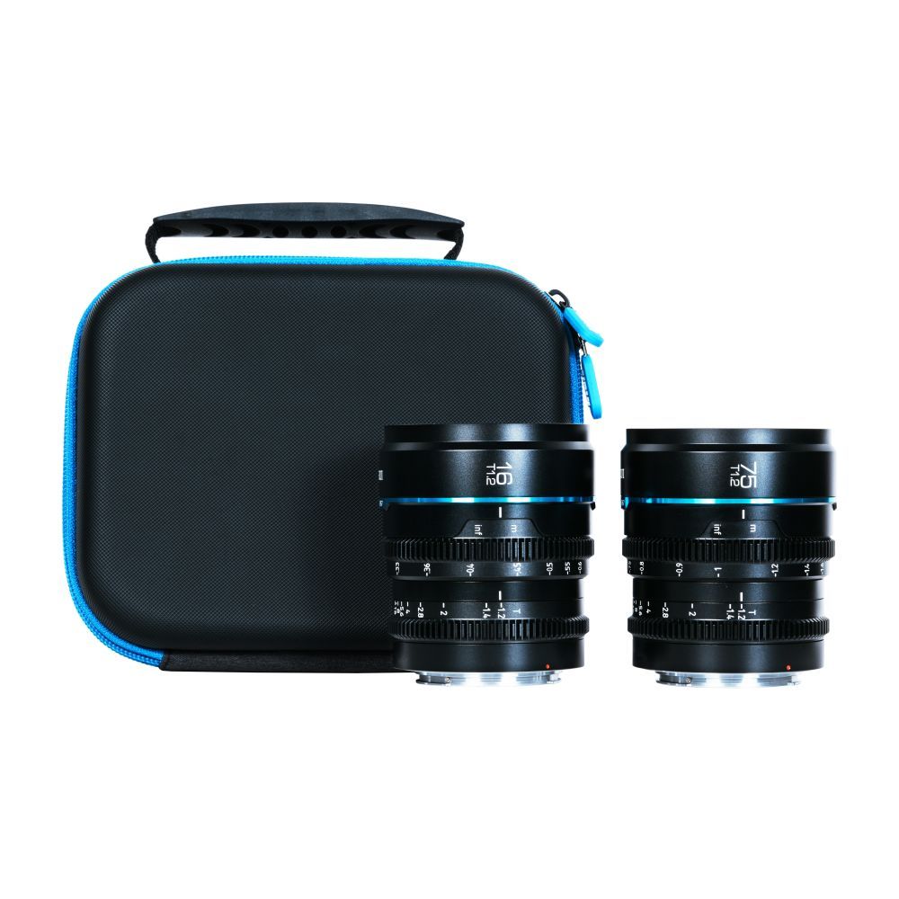 Sirui Nightwalker 16mm & 75mm T1.2 S35 Cine 2-Lens Set (M4/3 Mount, Black)