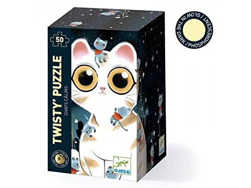 djeco - Twisty Puzzel Tierno kittens betrouwbaarheidsspel, meerkleurig (37021)