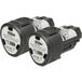 Aeg 2x Batterie Compatible Avec Bsb 12c, Bss12c, Bss 12c, Bts 12c, Bws12, Bws 12c Outil Électrique (2000 mAh, Li-ion, 12 V)