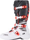Oneal 3SRS Zebra Motocrosslaarzen - Zwart/wit/rood - Maat 44