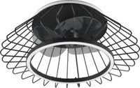 RL LIVE YOUR LIGHT KARLSBORG - Ventilator - Zwart mat - incl. 1x SMD 30W