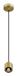 SLV VARYT Plafondlamp Messing E14 6W