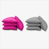 Gockel Original Cornhole VOORDEELPAKKET - 2 x 4 Cornhole Bags / Zakjes in de kleuren GRIJS en FUCHSIA