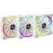 Alpenföhn Wing Boost 3 ARGB High Speed PWM-ventilatoren, Triple - Blanc