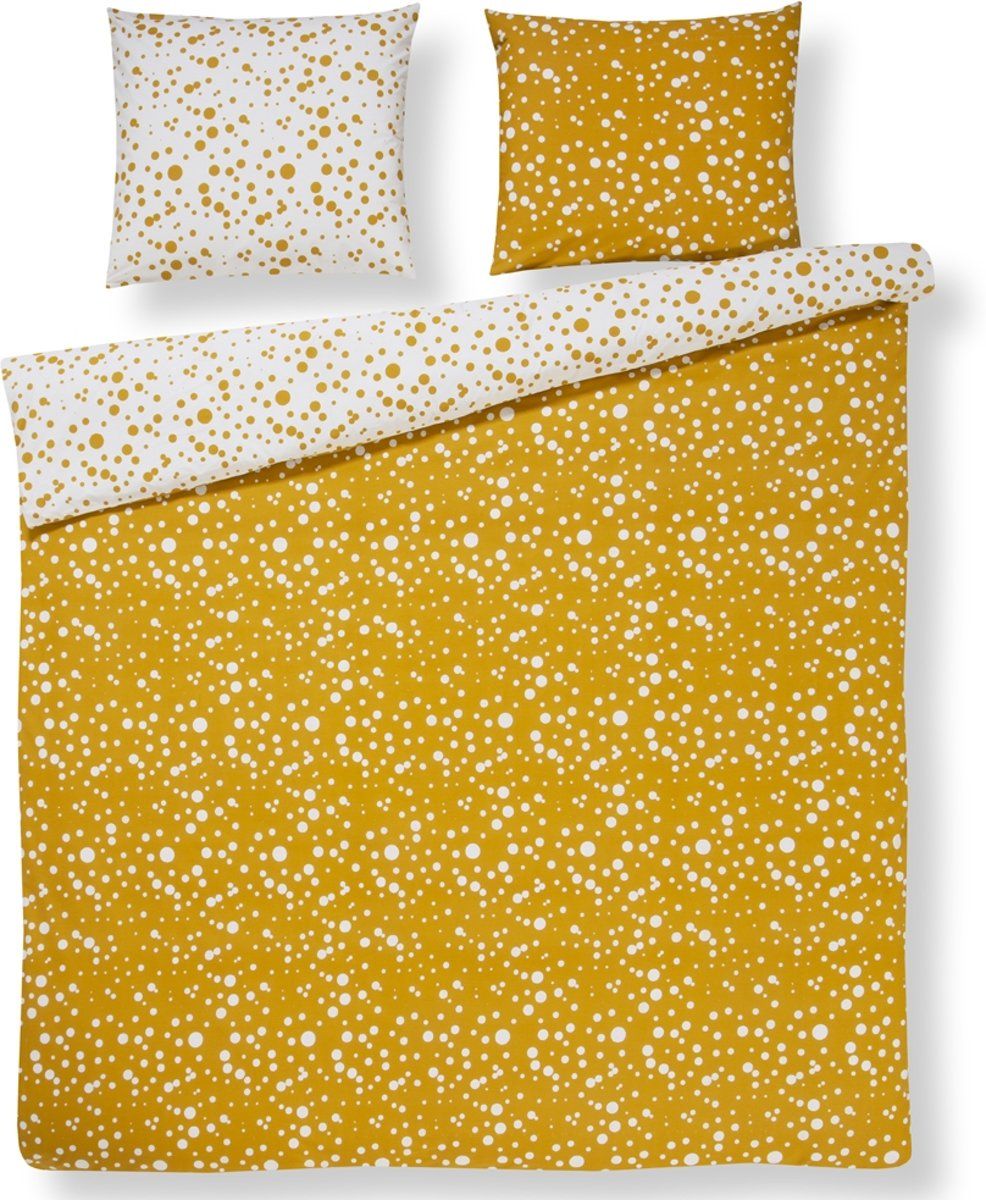 Day Dream Florieke dekbedovertrek eenpersoons 140x200/220cm - Geel - Katoen