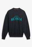 Superdry Outdoor Location sweatshirt met ronde hals en losse pasvorm voor dames - Zwart - Maat 16