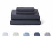 Todocama Beddengoedset, 4-delig, 5003, hoeslaken, sprei, 2 kussenslopen 50 x 80 cm, voor bedden met 90 x 190/200 cm, donkergrijs