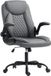HOMCOM Chaise de bureau gris foncé