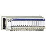Schneider ABE7P16T318 Basis voor Em/Ss Rel Sich+Bl. Isol/Kan-2Gemein