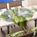 PETTI Artigiani Italiani - Modern tafelkleed met groen marmereffect, tafelkleed voor de keuken, 90 x 90 cm, 100% Made in Italy