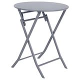 JJA Tafel Greensboro, rond, 2 P, epoxyhars, grijs