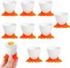 Holland Connections Set de coquetiers dessin animé porte-oeuf drôle plastique enfants petit déjeuner plastique œufs à la coque - 9 pièces
