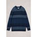 White Stuff Space Dye Crew Navy Multi