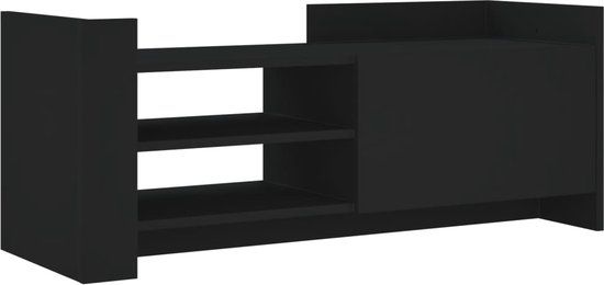 vidaXL Tv-meubel 100x35x40 cm bewerkt hout zwart
