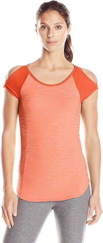 Pearl Izumi Run Flash Short Sleeve Tee - Dames - Oranje maat L