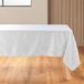 Douceur d'intérieur - Rechthoekig tafelkleed - 140 x 240 cm - Witte vlokken - Jacquard