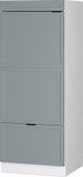 Vicco Hoge kast Fame-Line, Licht blauw-grijs/Wit, 60 cm