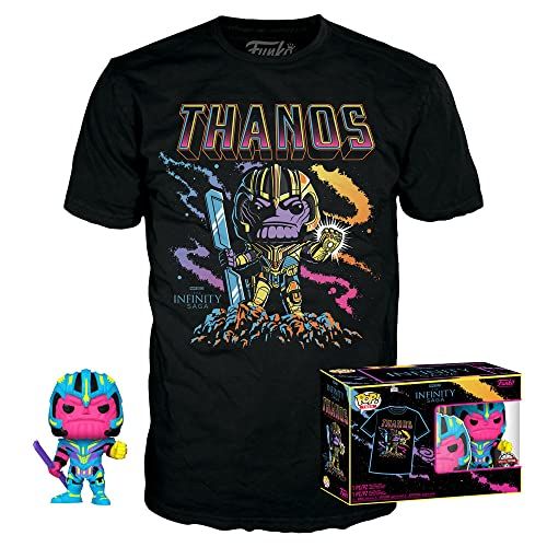 Funko POP & TEE: Marvel- Thanos (BKLT) - Small