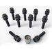 H&R Wielboutenset bolkonisch met bewegende ring R14 M14x1.50 - Lengte 55mm - Zwart - 10 stuks - incl. wielsloten