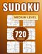 Sudoku Compact: 720 Medium Sudoku Puzzles: Compact Layout • 6 Puzzles Per Page • Complete Answer Keys Description