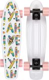 Nijdam FlipGrip Skateboard - High Season - Wit/Roze