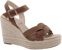 Nerogiardini Sandalen Velour Pu.Linde P15561 Rico - Bruin - Maat 38
