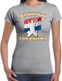 Bellatio Decorations Verkleed shirt voor dames - Nederland - grijs - voetbal supporter - themafeest S