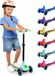 SereneLife Kinderstep – 3-Wiel Step – Opvouwbare Step met Verstelbare Hoogte – LED Verlichting – Verstelbaar Stuur – Antislip Voetplaat – Step voor Jongens en Meisjes