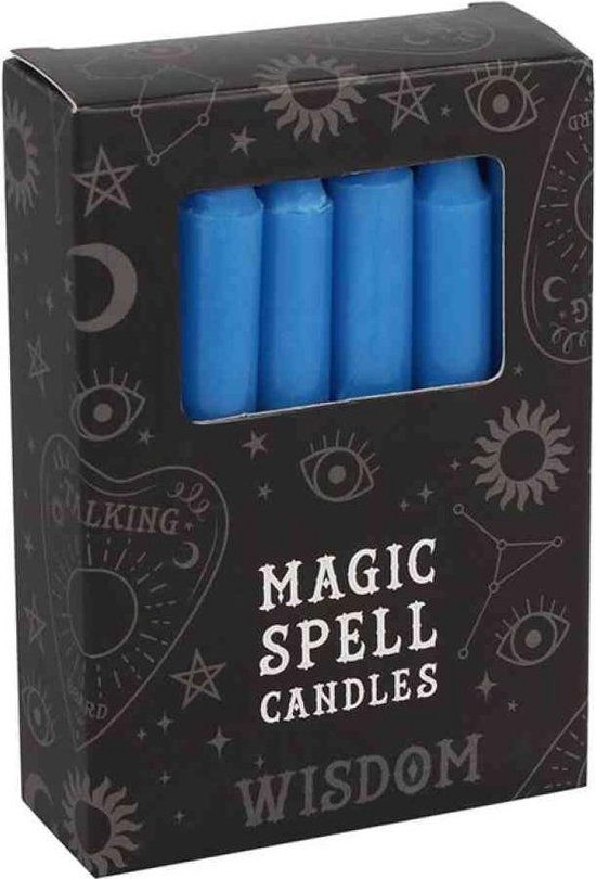 Kaarsen Wisdom Spell Set - 12 stuks - Blauw