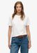 Superdry ESSENTIAL LOGO EMB TEE Dames T-shirt Korte Mouw Ronde Hals Katoen Effen Regular Fit Optic