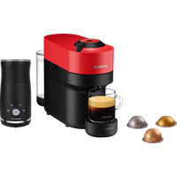 Krups Nespresso Vertuo Pop XN9205 Spicy Red + Pierre Milk Frother