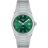 Tissot Analoog kwartshorloge voor dames met roestvrijstalen band T1372101108100, grijs, kwartshorloge
