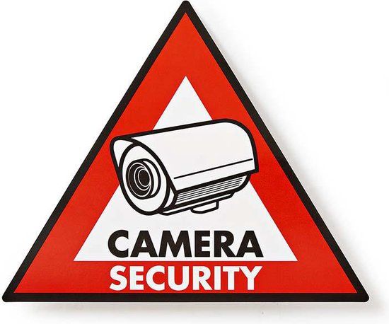 Nedis Waarschuwingssticker - Driehoek - Rood - 5 Stuks