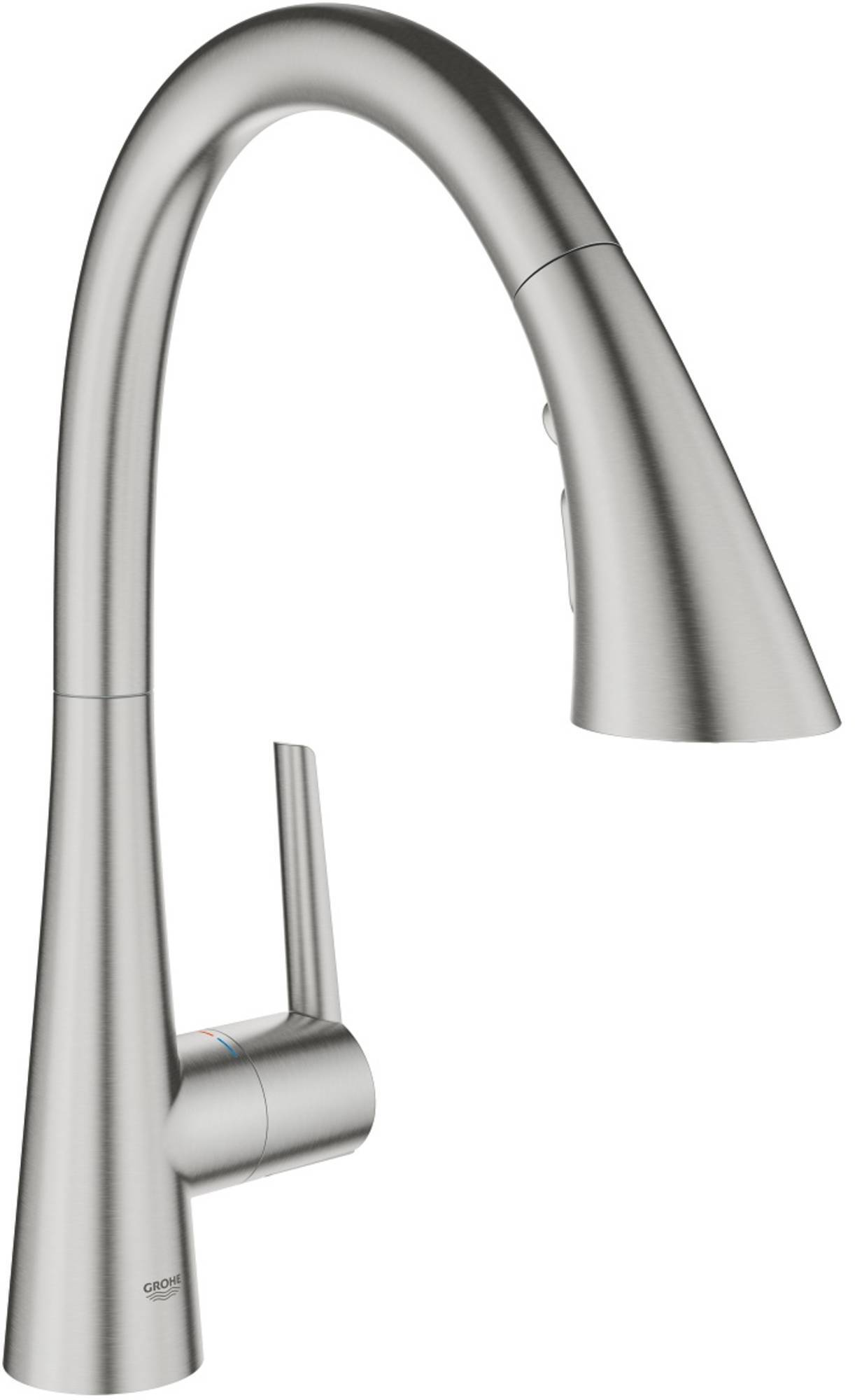 GROHE Zedra Keukenmengkraan Triple Spray 13,1x26,1x40,1 cm Supersteel