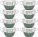 Merkloos / Sans marque Hit Trading B.V. Soepkommen - 8x - Groen - Keramiek - D12 x H8 cm