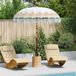 Maison Exclusive Parasol Balinais avec pied, couleur crème, diamètre 180-190 cm