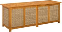 vidaXL Tuinopslagdoos 185 l massief acaciahout 150 x 50 x 56 cm beige