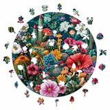 Iconic Puzzles Betoverd bos, 100% duurzame houten puzzel, cadeaus voor kinderen en volwassenen, maat M, 350 stukjes