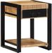 vidaXL Bijzettafel 40x40x50 cm massief ruw mangohout